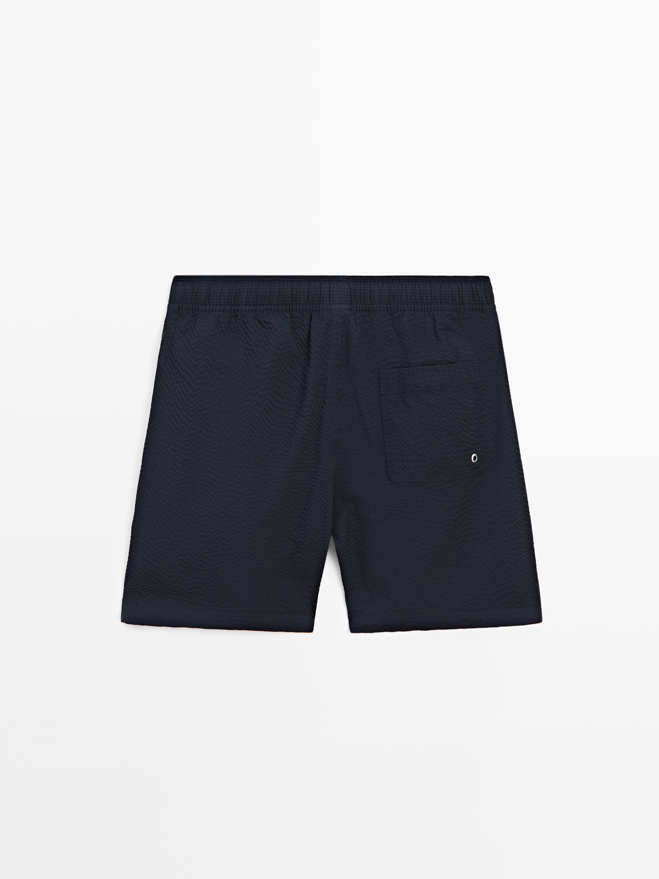 Maillot de bain uni texturé